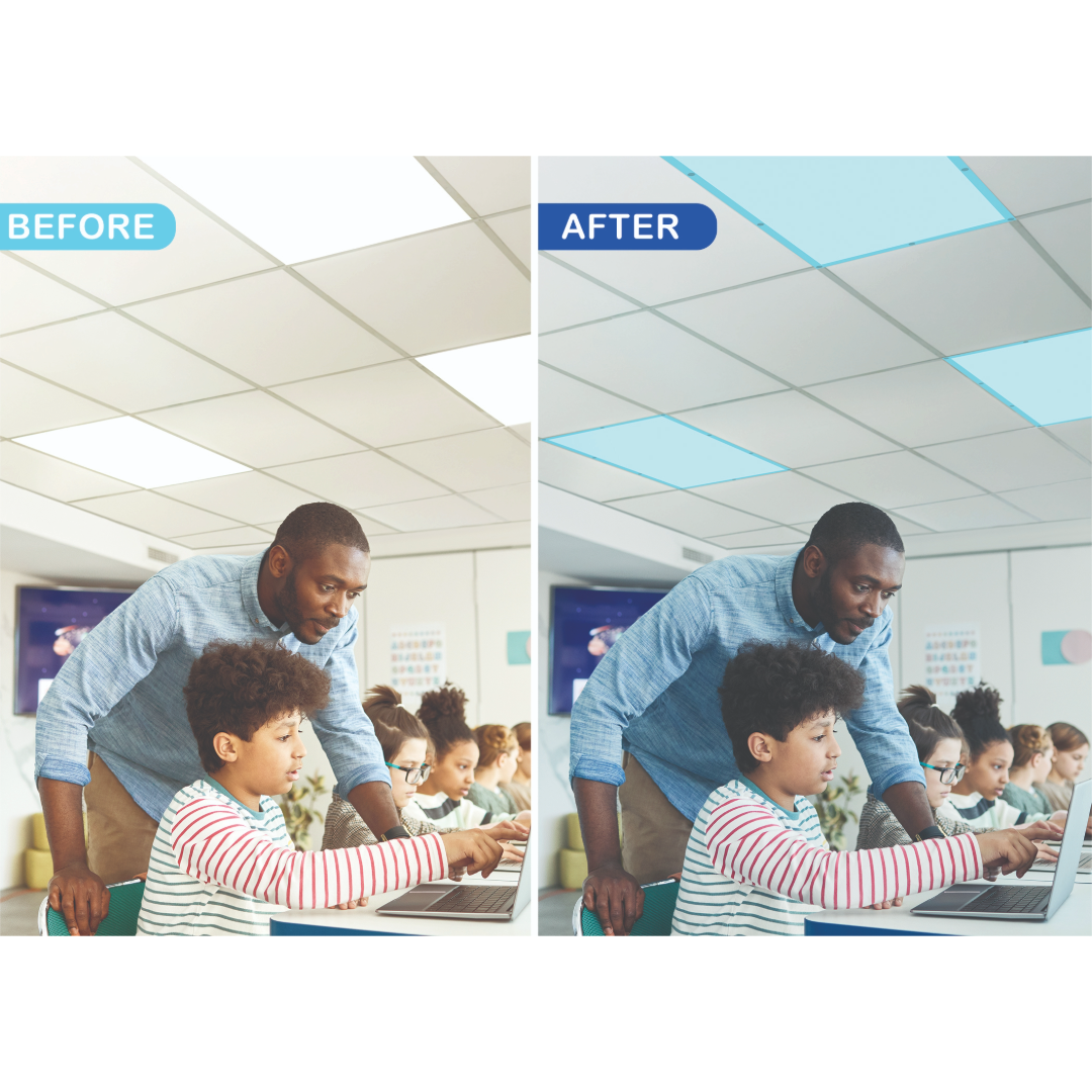 Light Blue Calming Covers Ceiling Light Filters