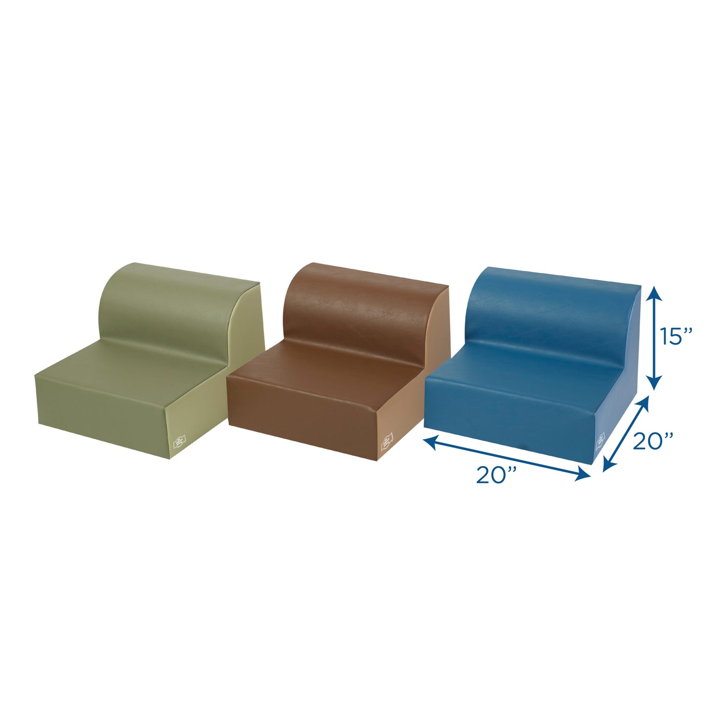Loungers Set of 3 Woodland 2-Tone