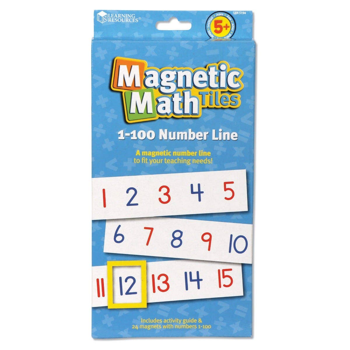 Magnetic Math Tiles 1-100 Number Line