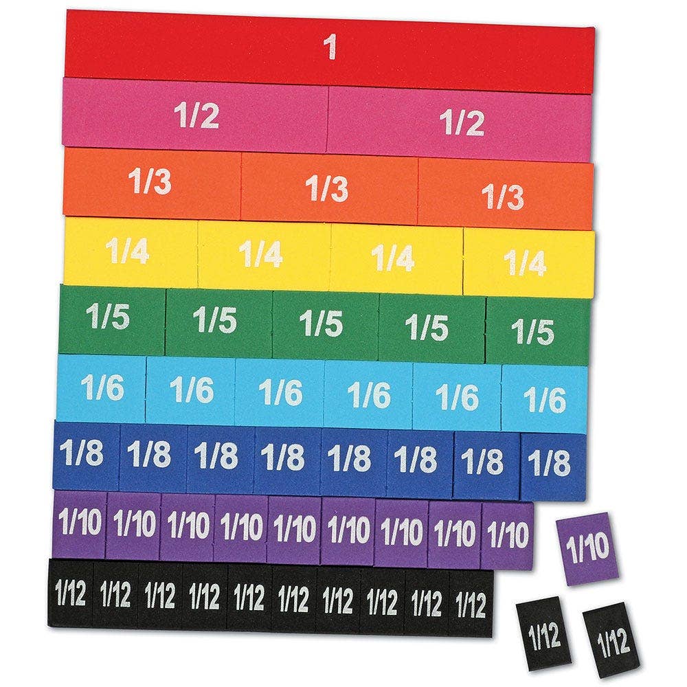 Magnetic Rainbow Fraction Tiles