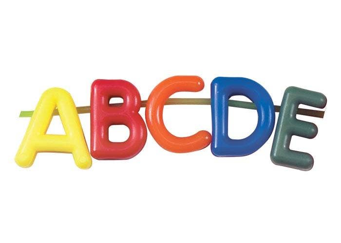 Manuscript Letter Beads 288 pack