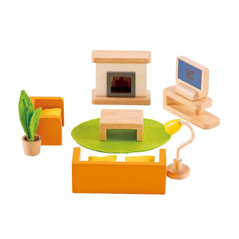 Wooden Dollhouse Furniture Media Room by Hape