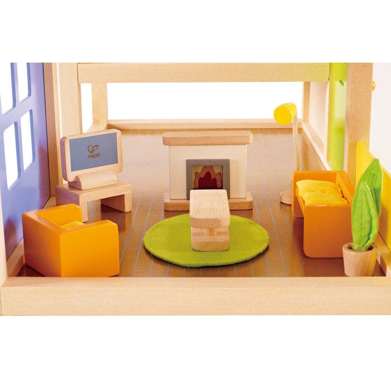 Wooden Dollhouse Furniture Media Room by Hape
