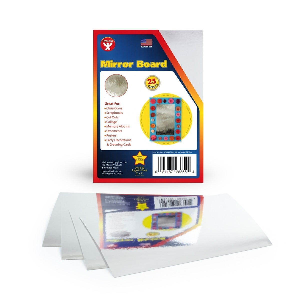 Mirror Board 5x7 25 Sheets