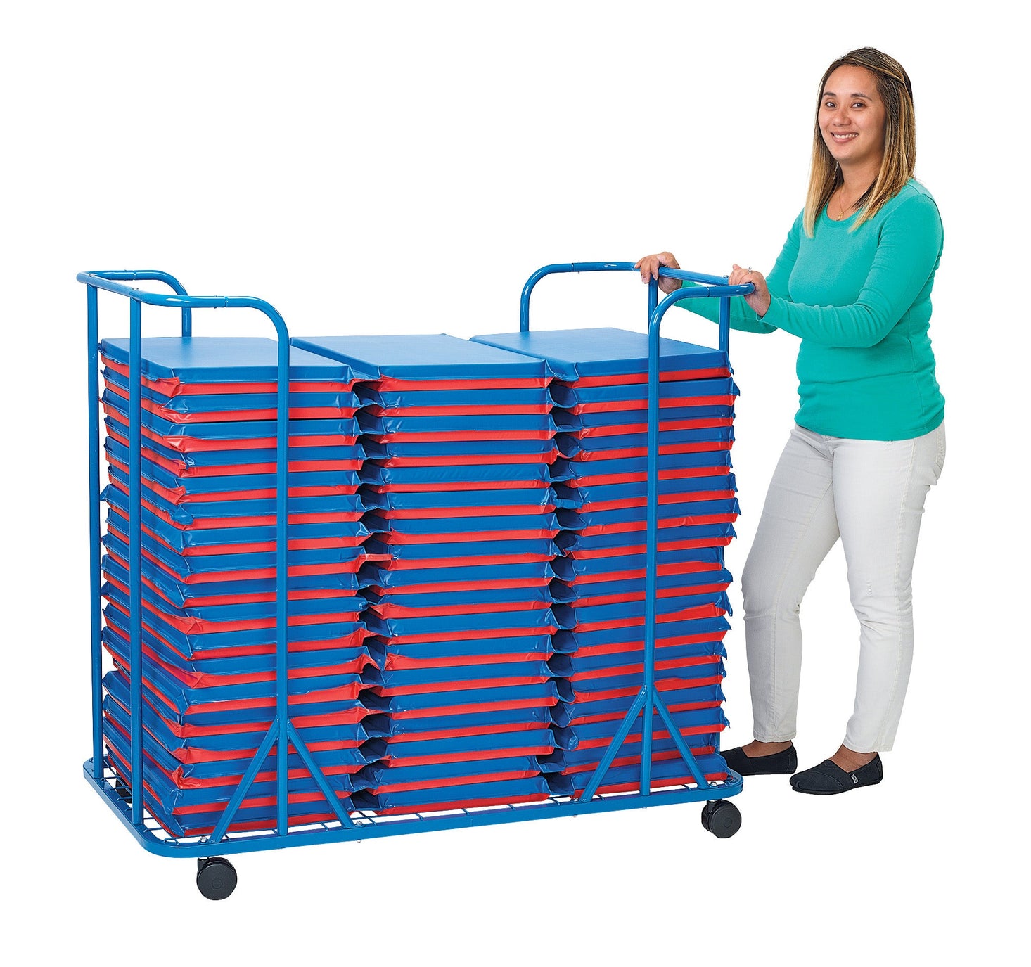 Mobile Rest Mat Storage Cart