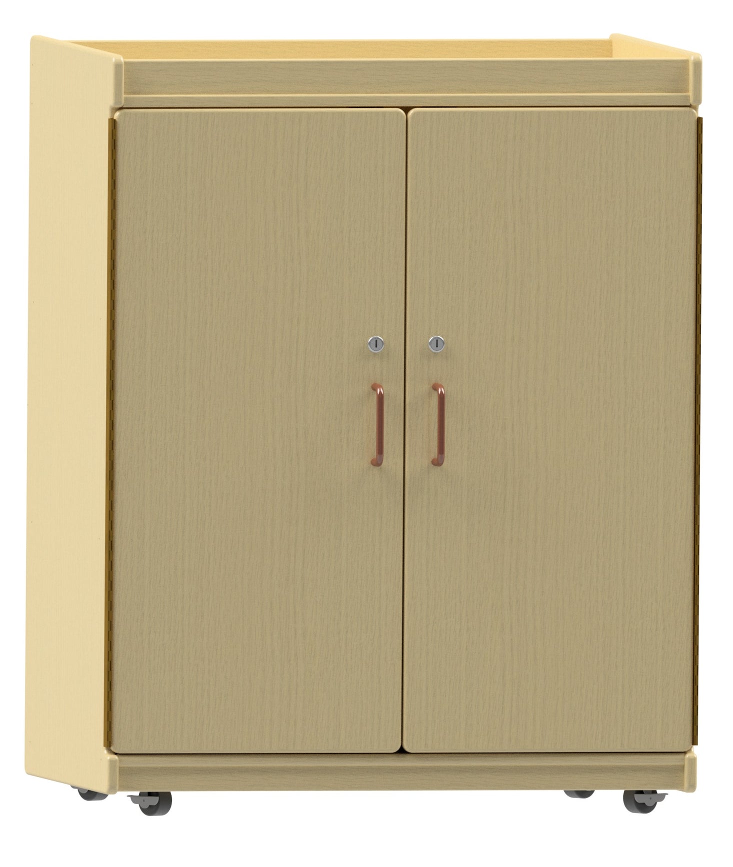 Mobile Teacher Cabinet 2 fixed shelves plus the bottom behin