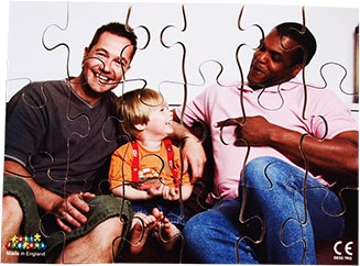 Modern Families Set of 8 Wooden Puzzles