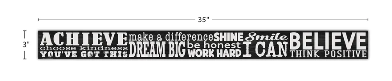 Modern Farmhouse Positive Sayings Straight Border Trim