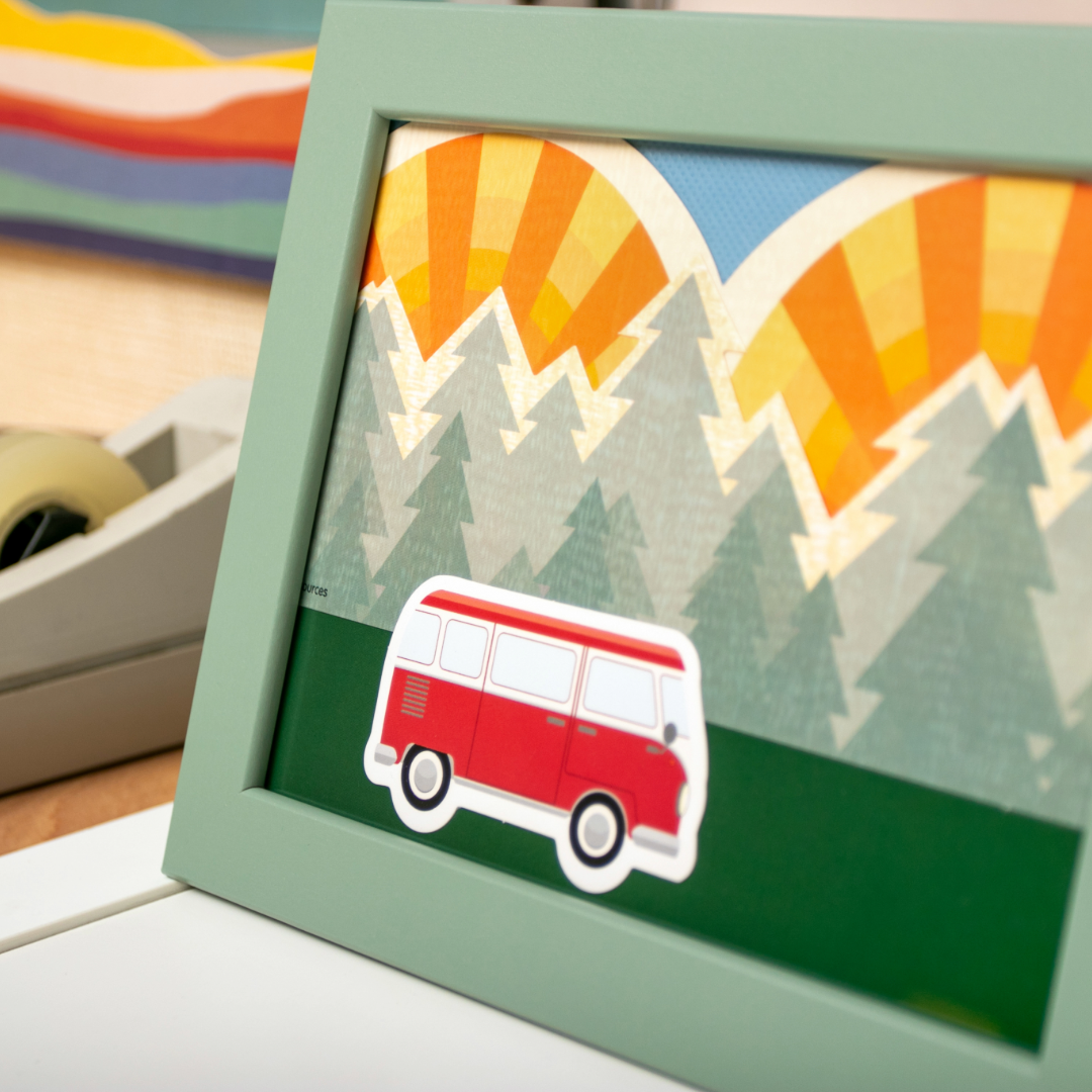 Moving Mountains Road Trip Camper Vans Mini Accents