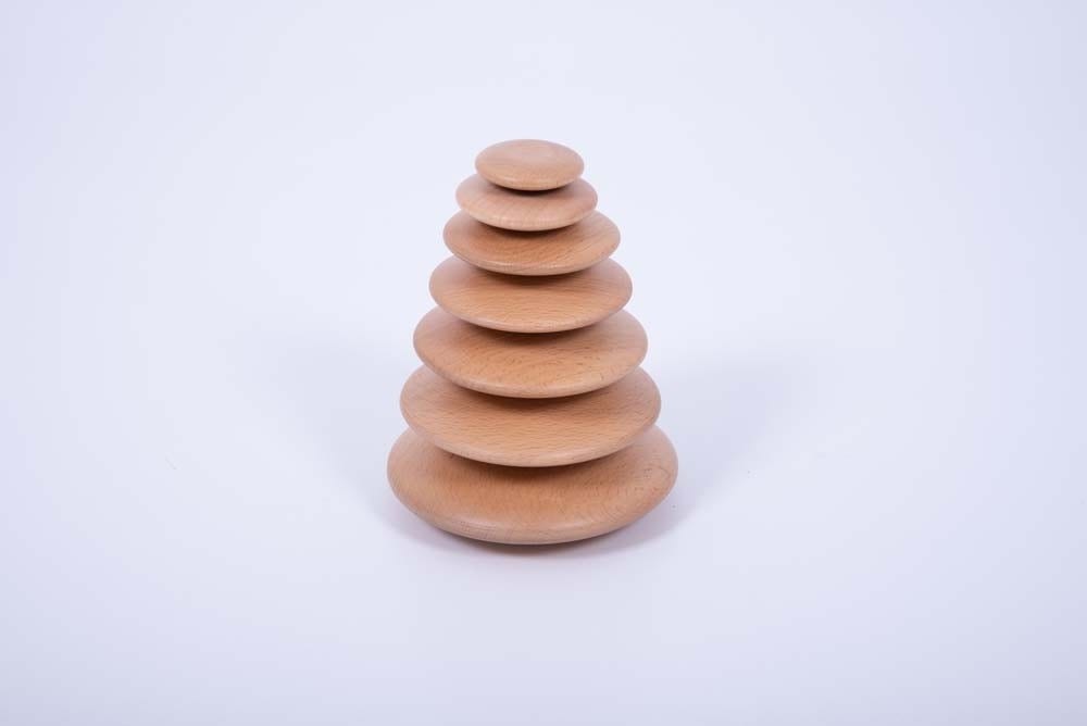 Natural Buttons set of 7