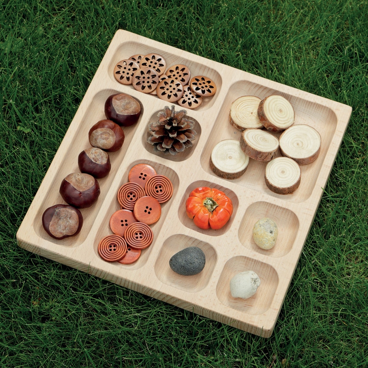 Natural Tinker Tray 9 sections