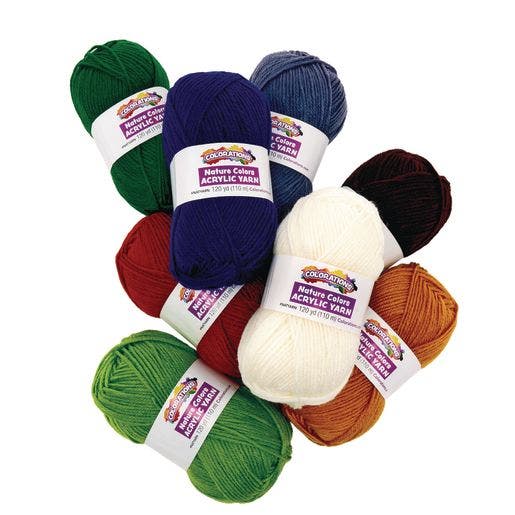 Nature Colors Acrylic Yarn Set Of 8