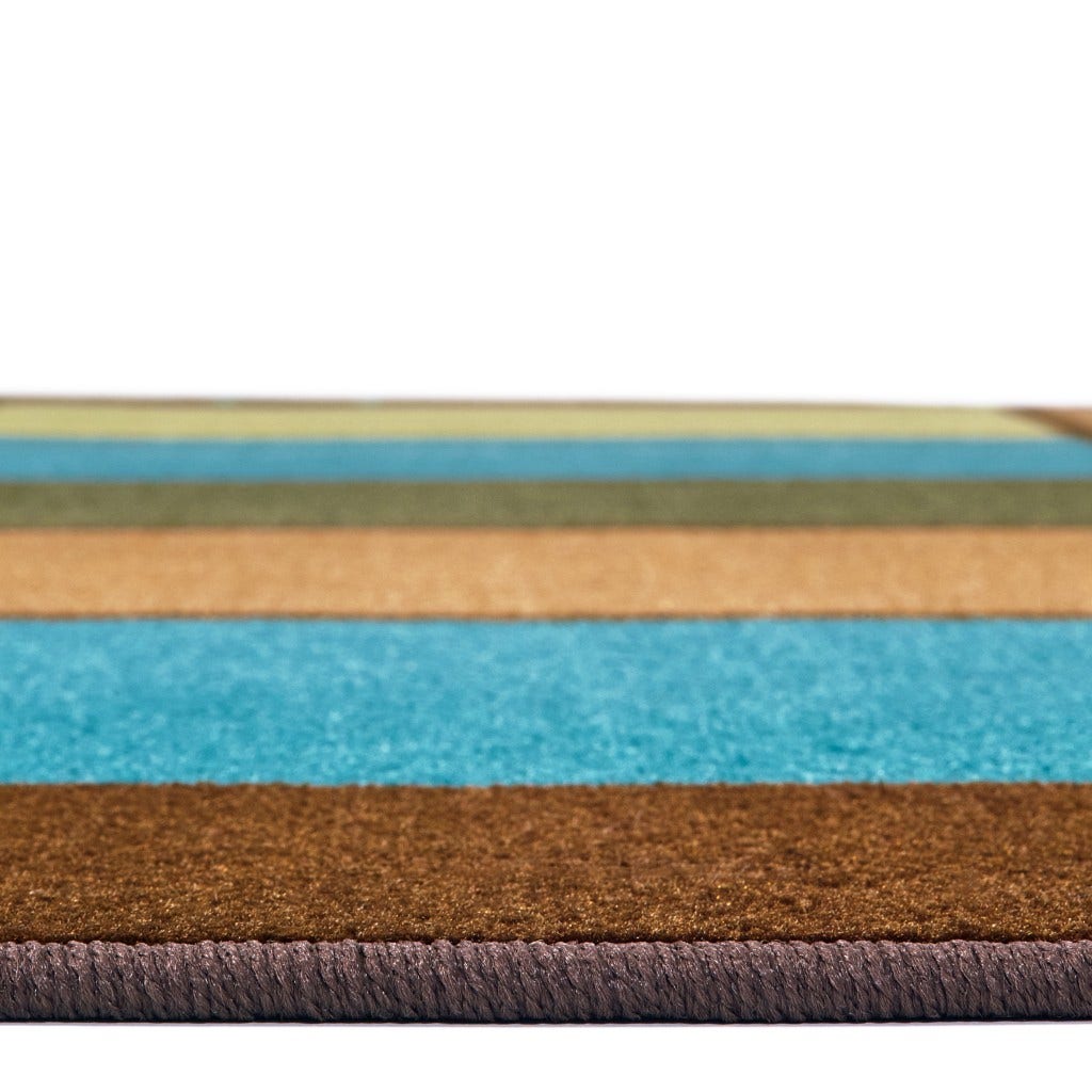 Nature's Colors Seating Rectangle Brown Carpet 7ft 6in x 12f