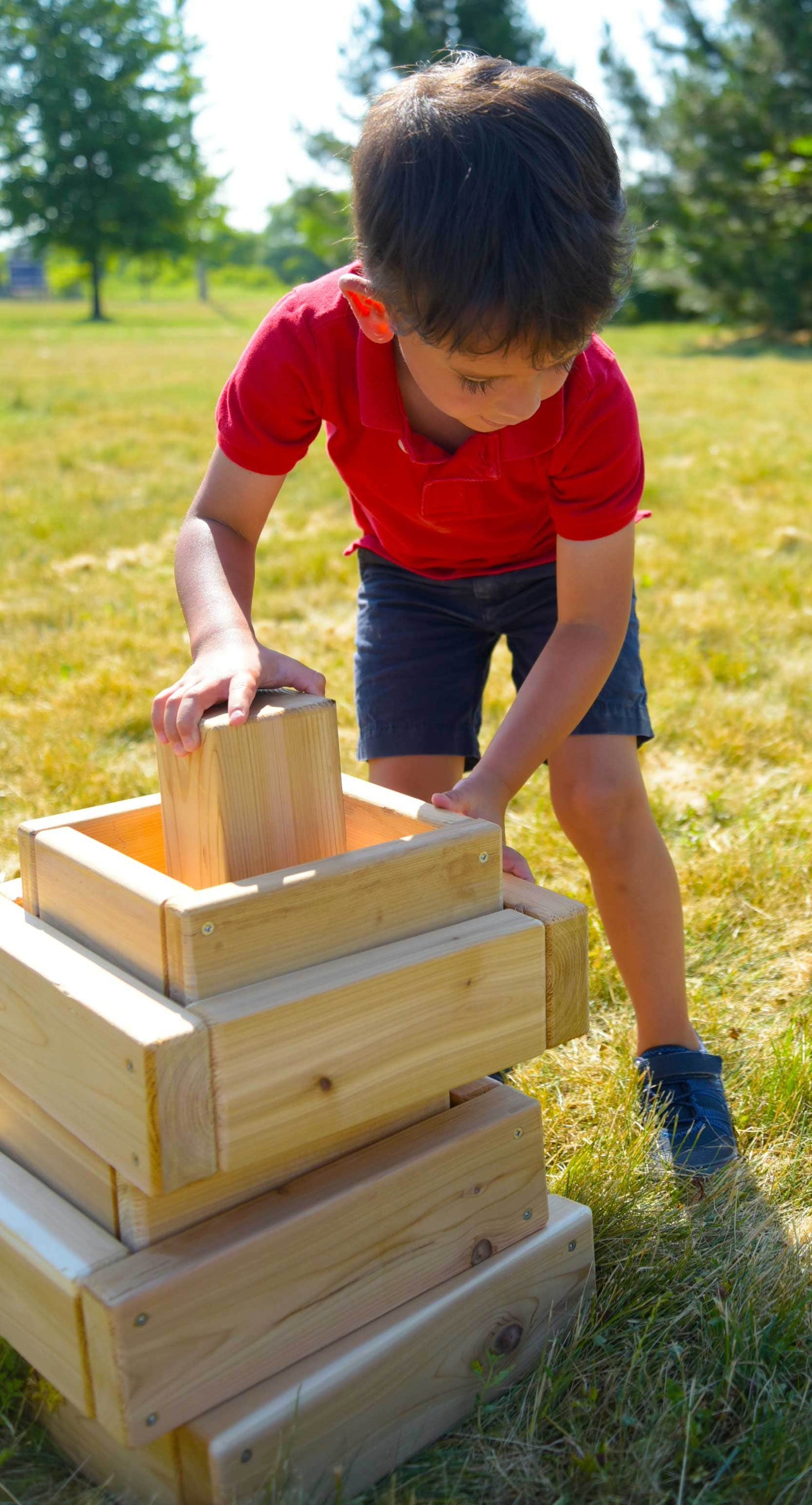 Nesting Outdoor Blocks by Naturally Inspired Play