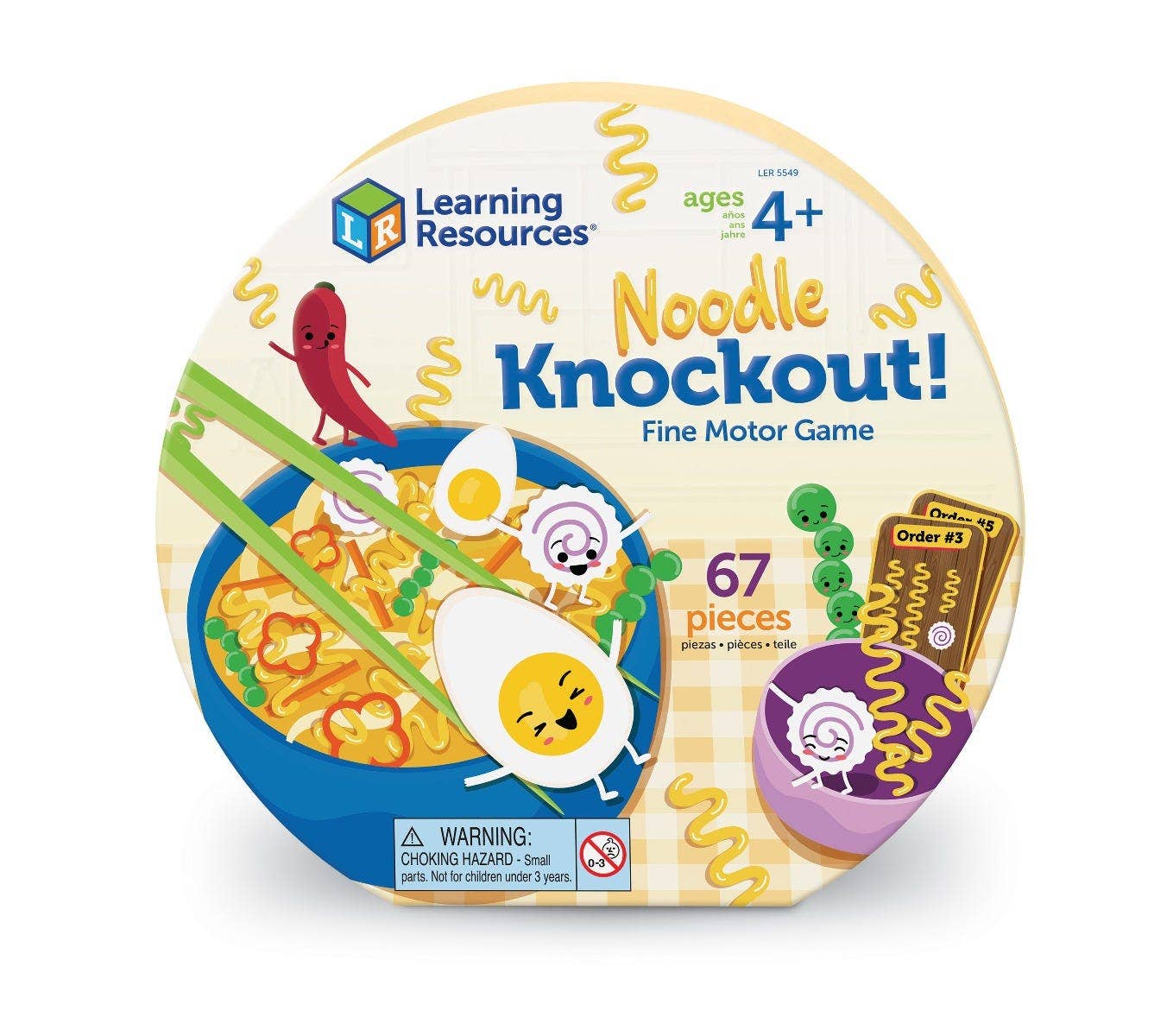 Noodle Knockout Fine Motor Game