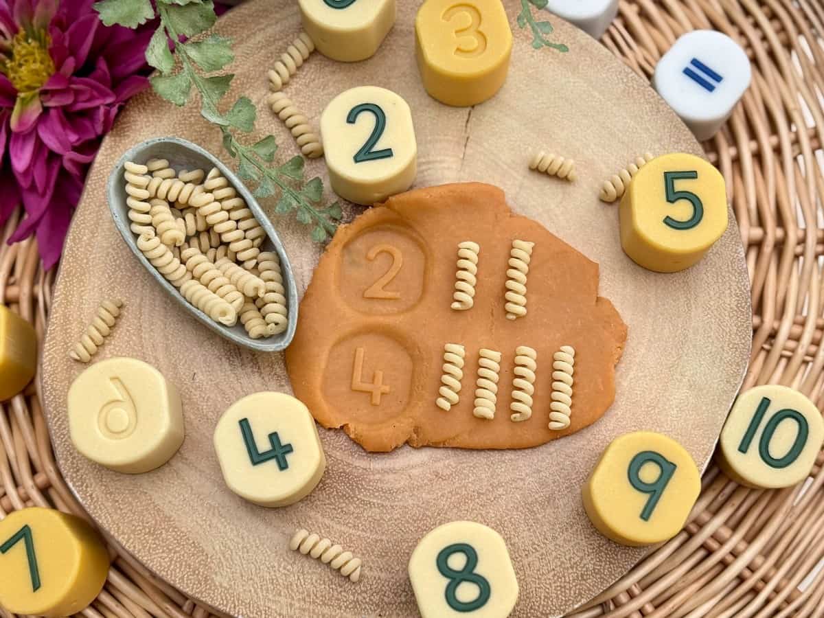 Number Stamping Stones