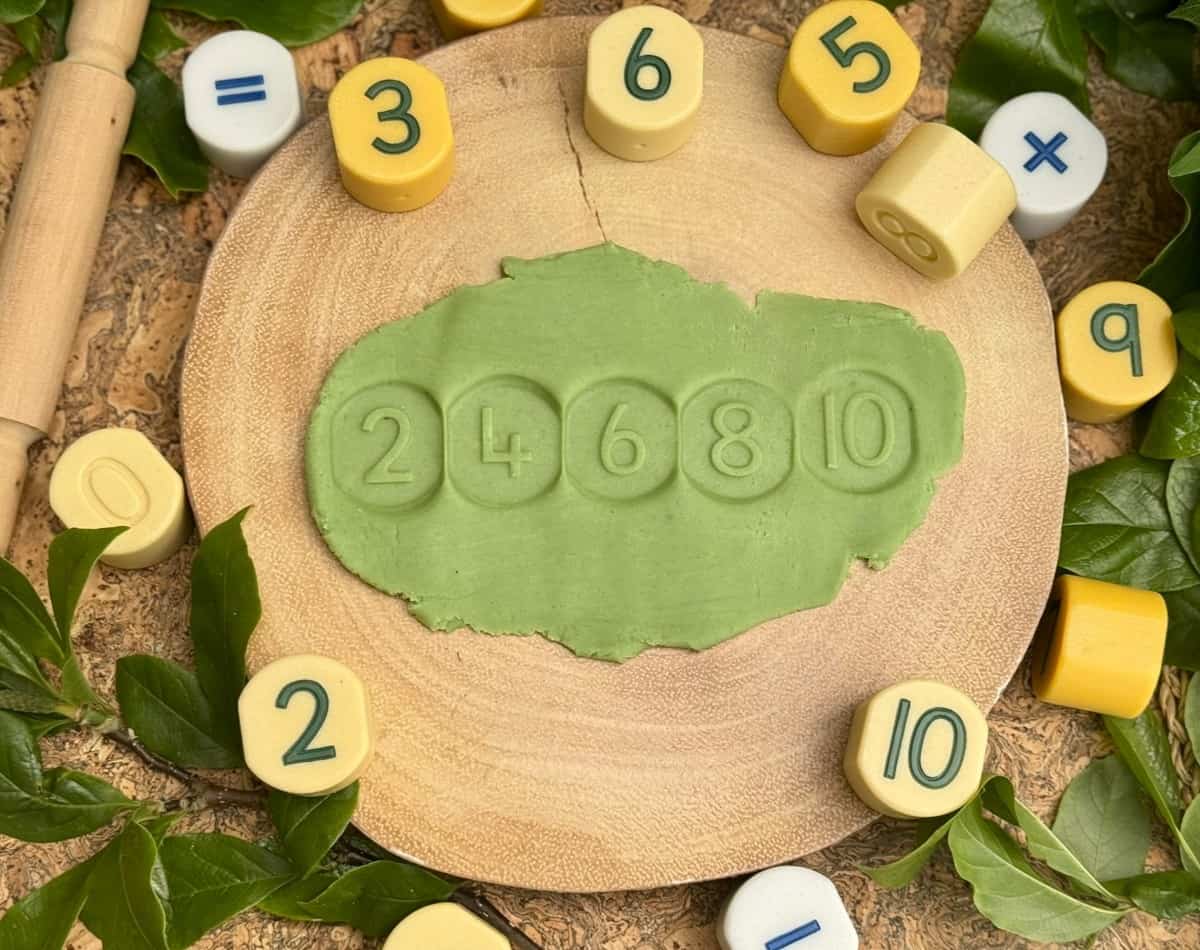 Number Stamping Stones