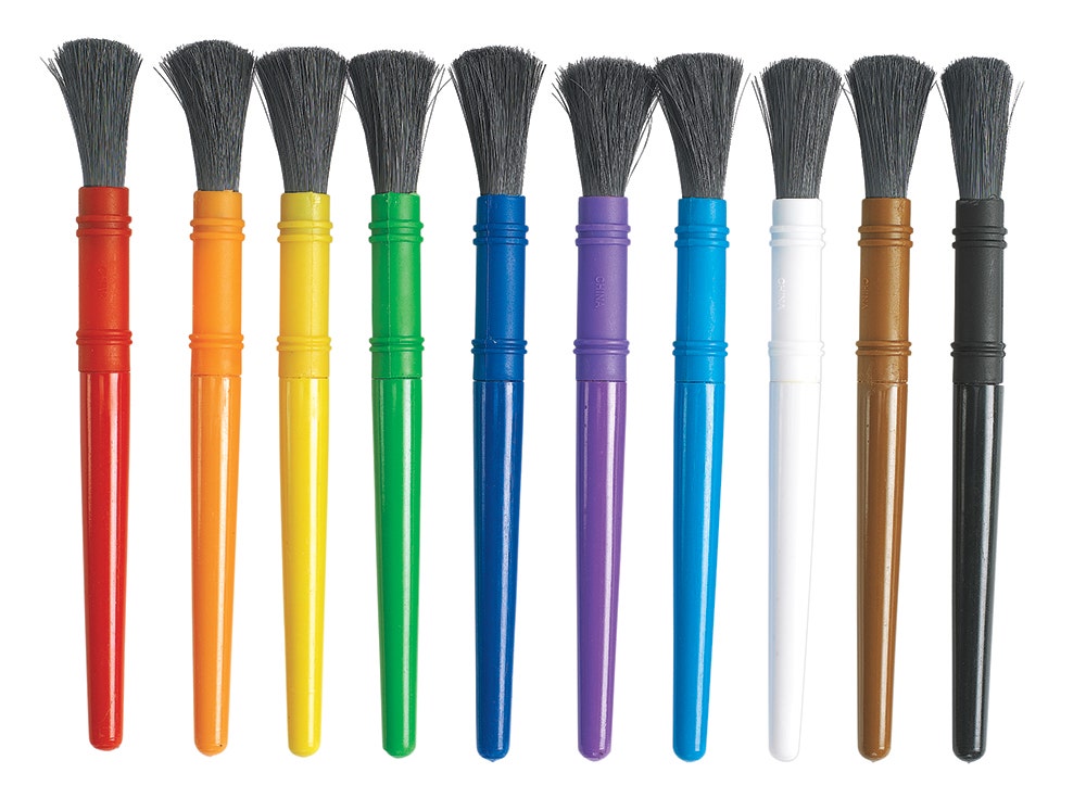 Nylon Chubby Brushes Set of 10