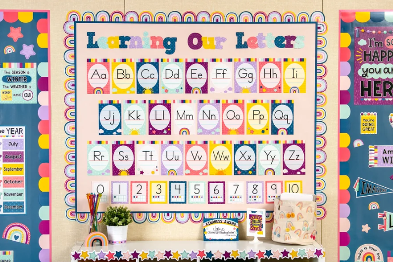 Oh Happy Day Rainbows Die-Cut Border Trim