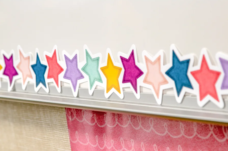 Oh Happy Day Stars Die-Cut Border Trim
