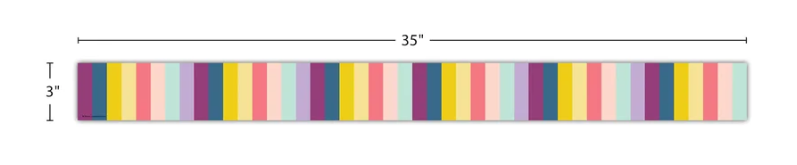 Oh Happy Day Stripes Straight Border Trim