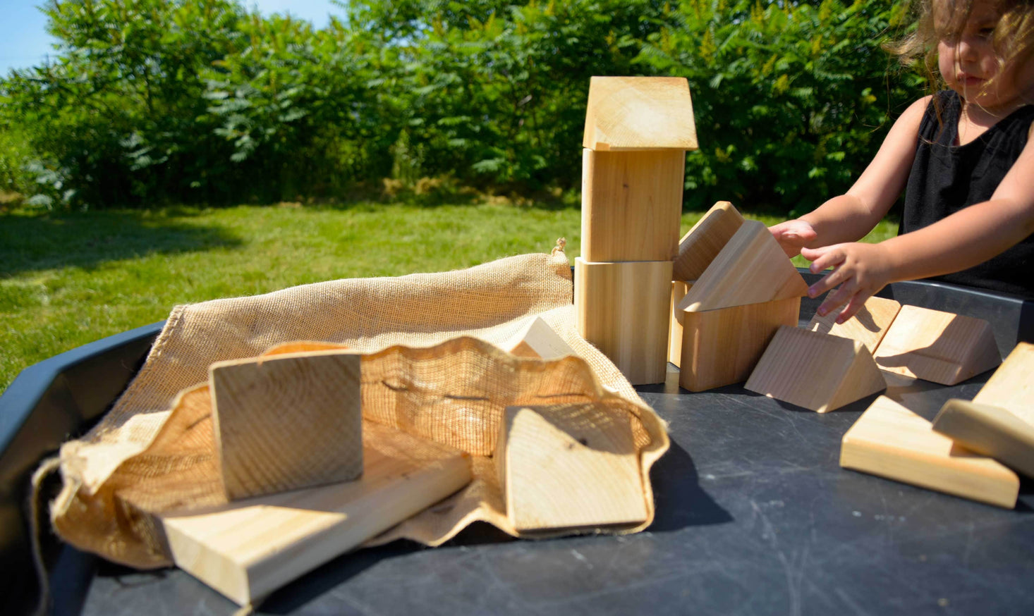 Outdoor Blocks in a Bag by Naturally Inspired Play