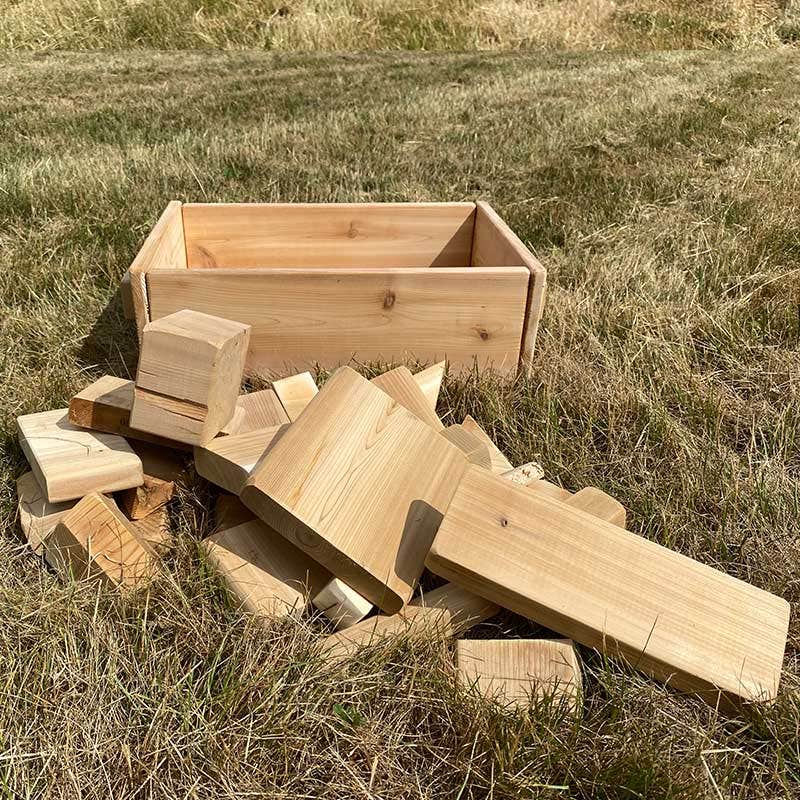 Outdoor Blocks in a Box by Naturally Inspired Play