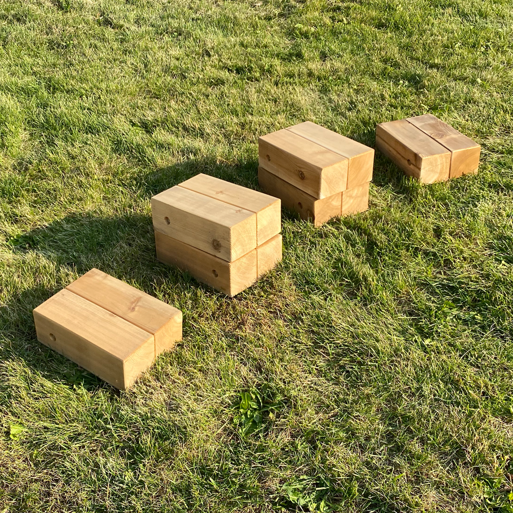 Outdoor Stepping Blocks Set of 6 by Naturally Inspired Play