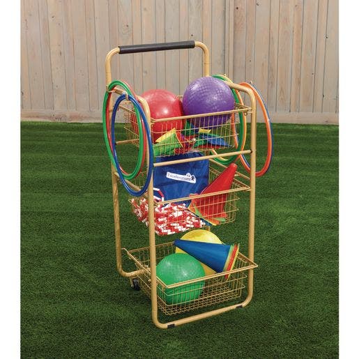 Outdoor Storage Cart with Removable Baskets