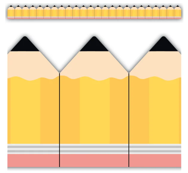 Pencils Die-Cut Border Trim