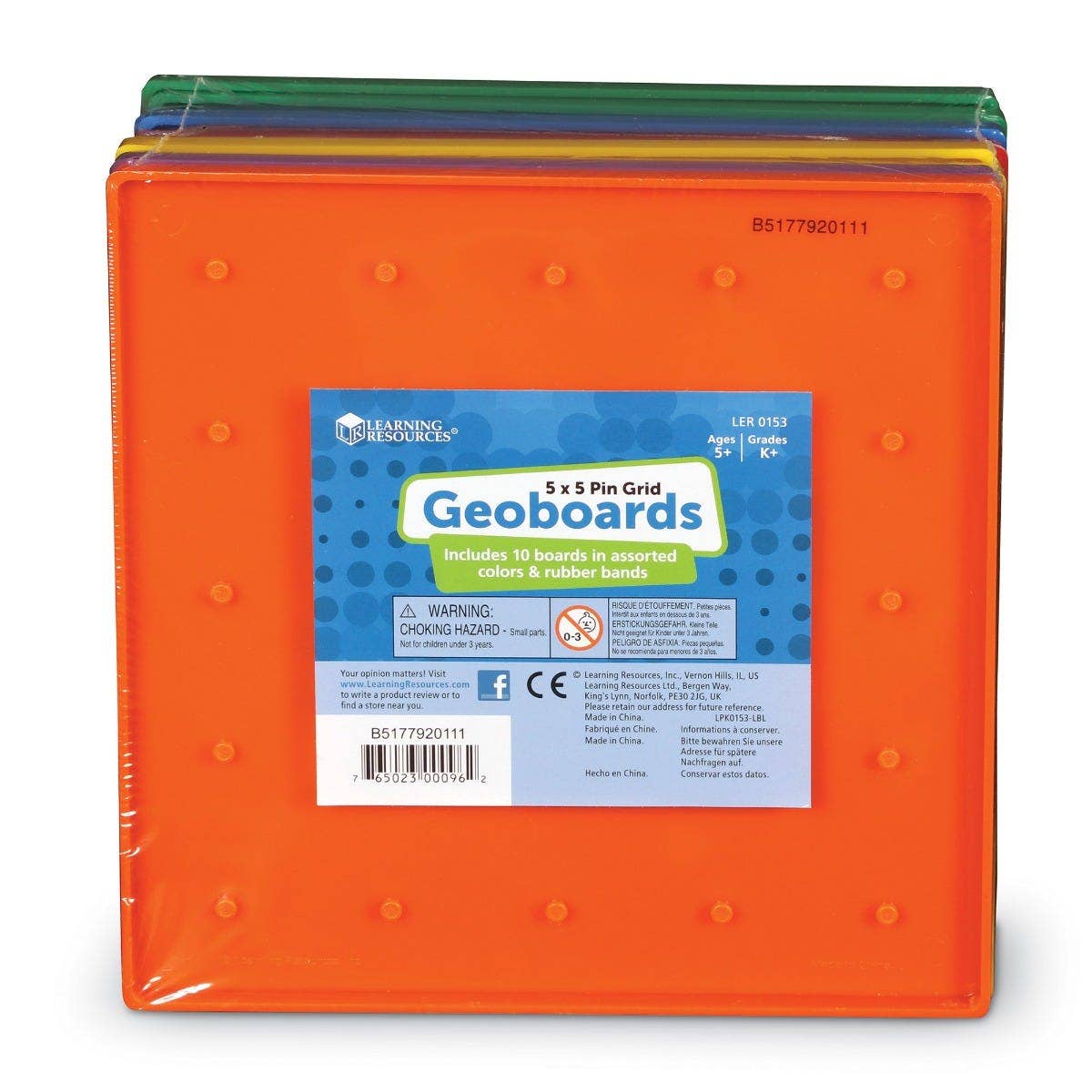 Plastic Geoboards 10 Pack
