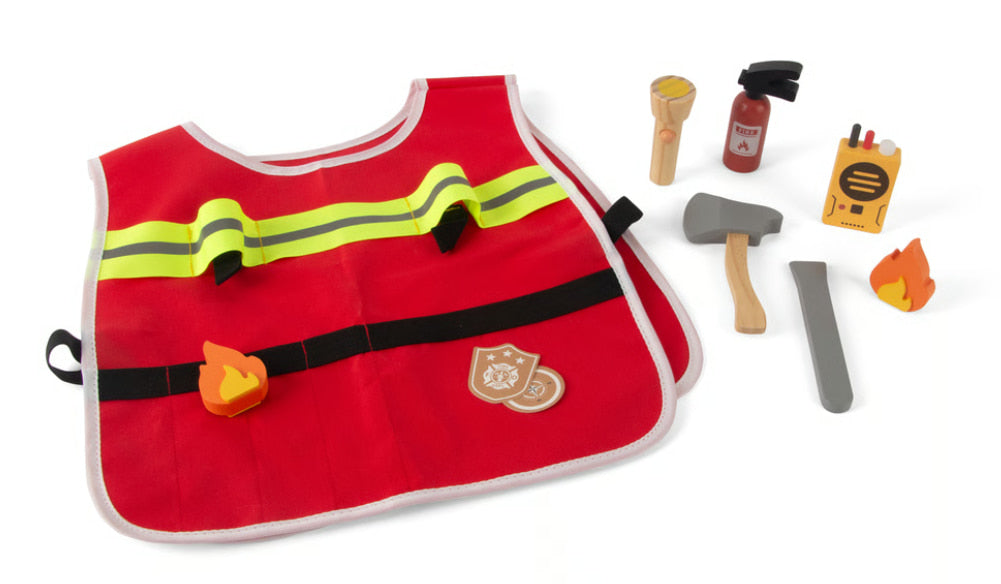 Playful Wood Firefighter Play Set