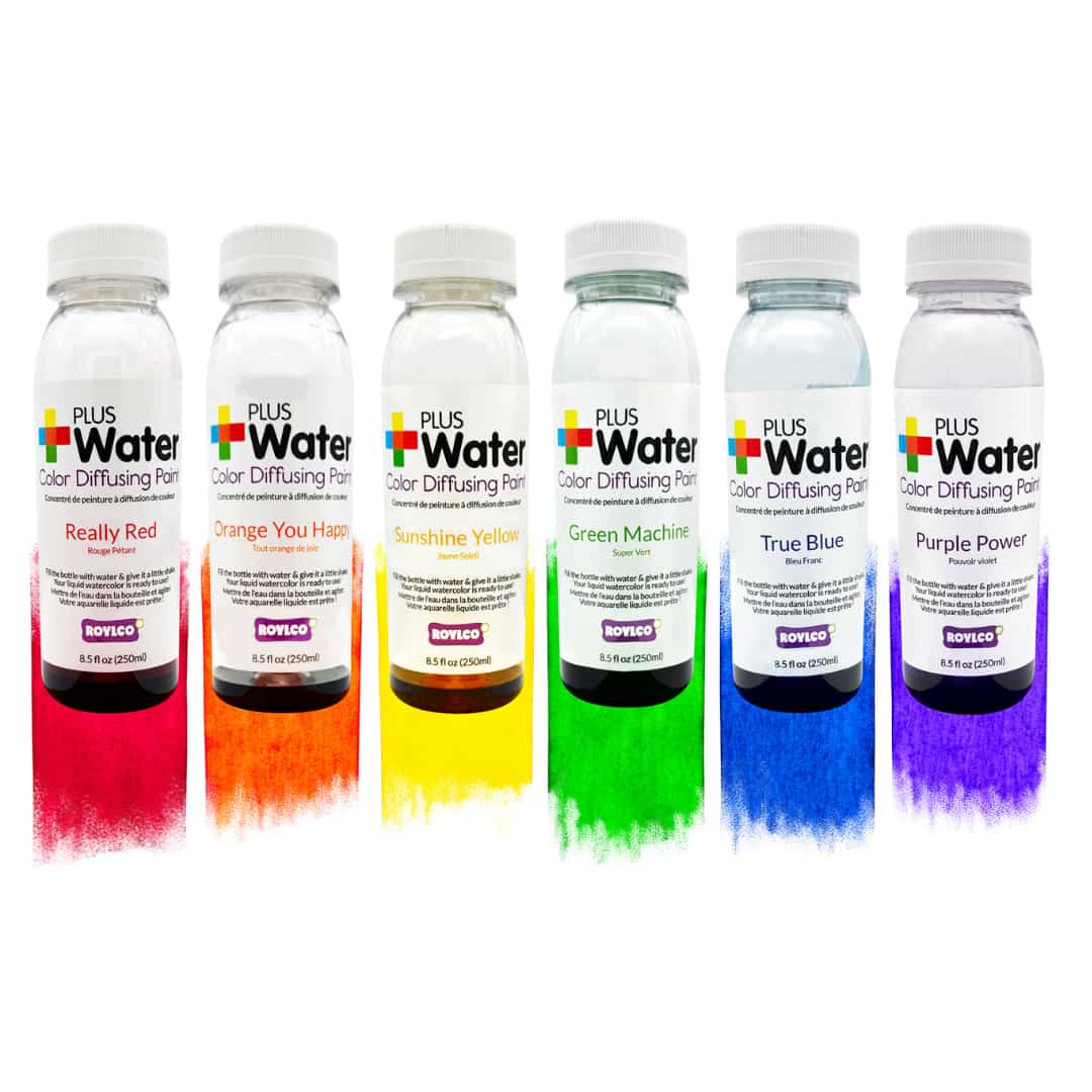 Plus Water Color Diffusing Paint 6-pack