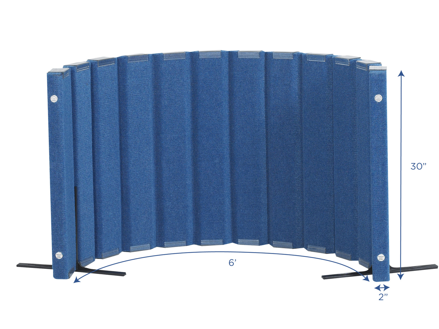 Quiet Divider with Sound Sponge 48in x 10ft Wall Blueberry