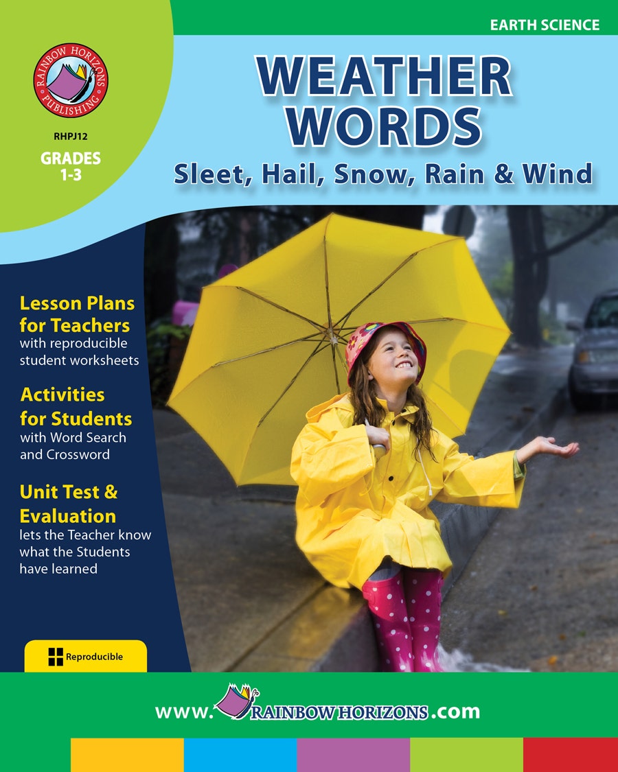 Weather Words: Sleet Hail Snow Rain & Wind Ebook