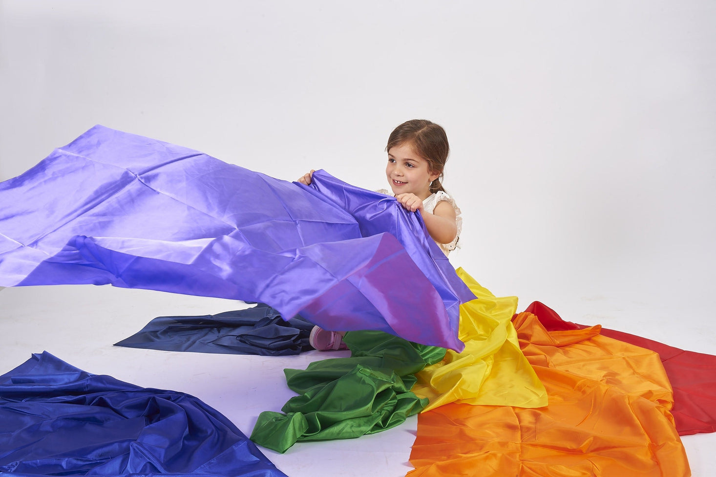 Rainbow Fabric Pack of 7 1m x 145cm