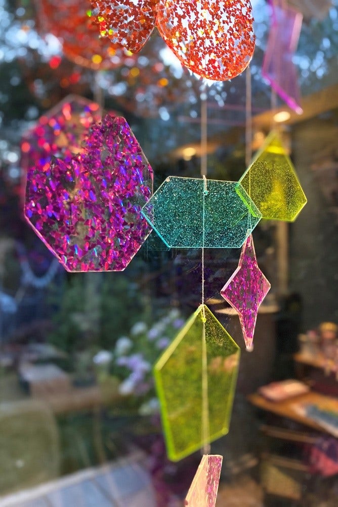 Rainbow Glitter Shapes