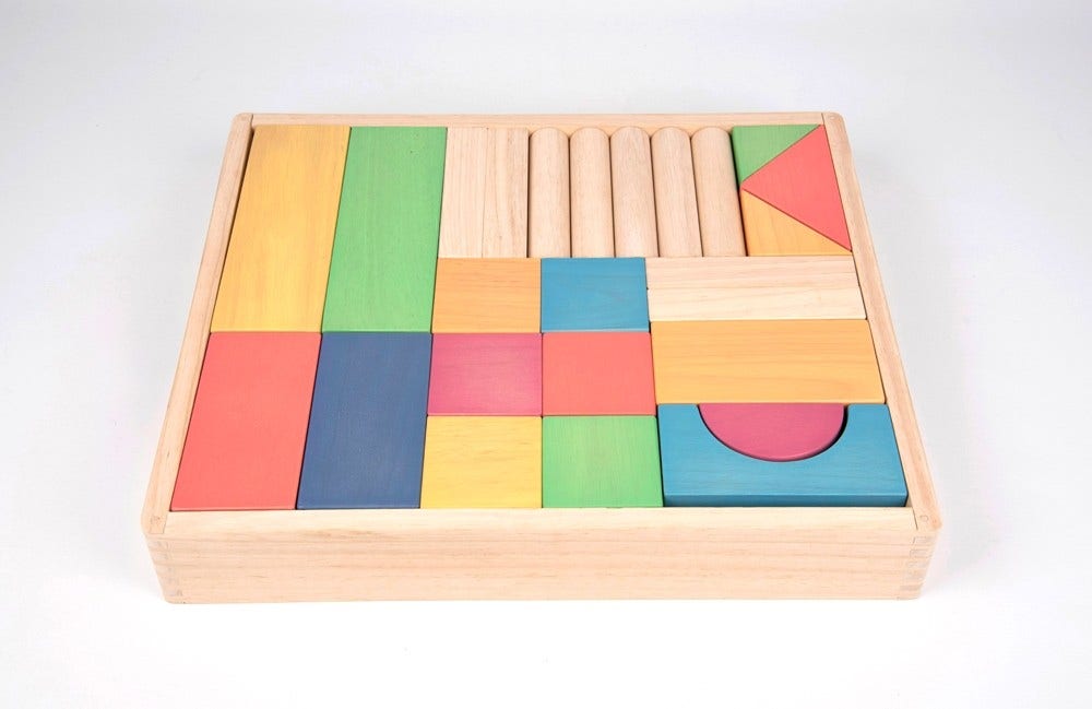 Rainbow Jumbo Blocks set of 54