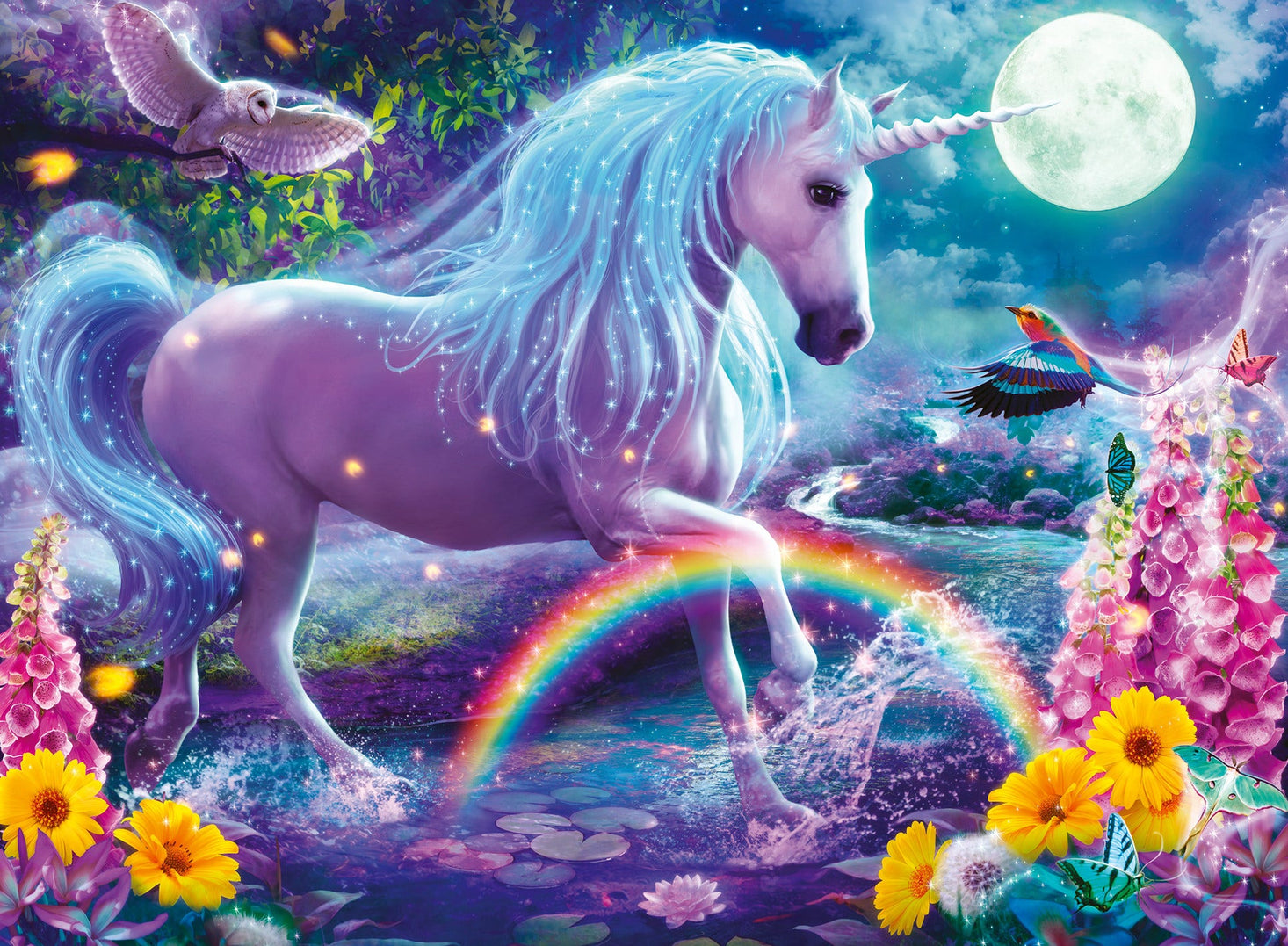 Ravensburger Glitter Unicorn 100 pc Puzzle