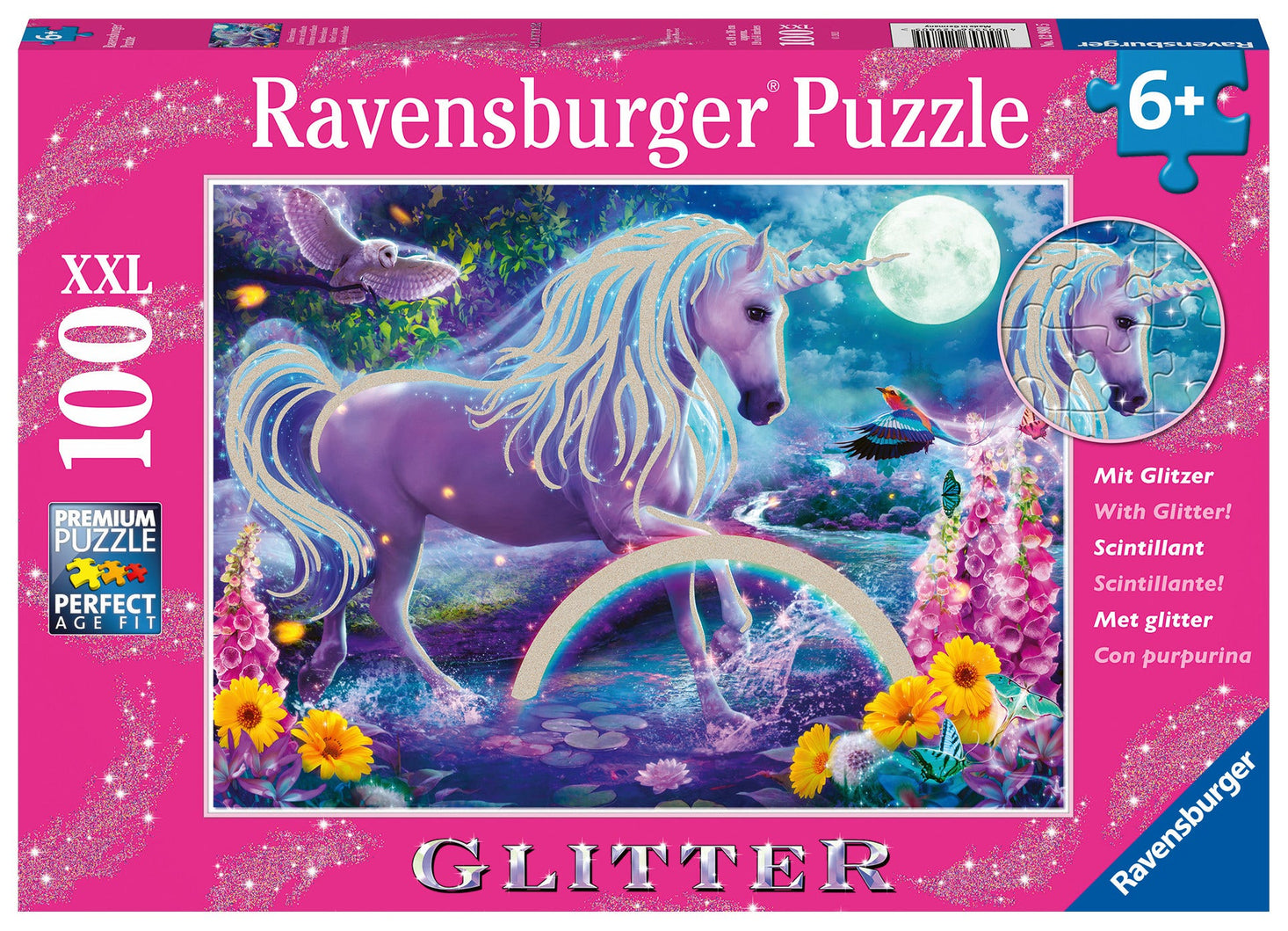 Ravensburger Glitter Unicorn 100 pc Puzzle