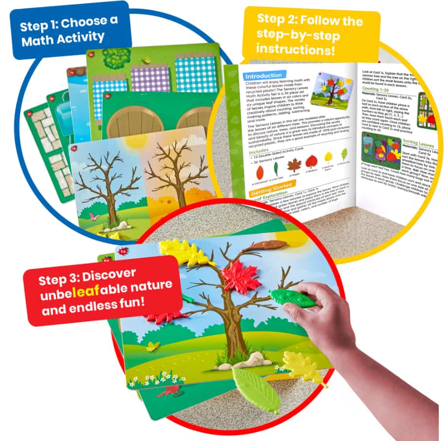 Sensory Leaves Math Activity Set