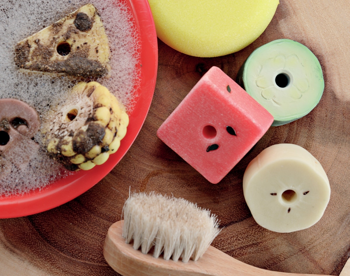 Sensory Play Threading Kebabs