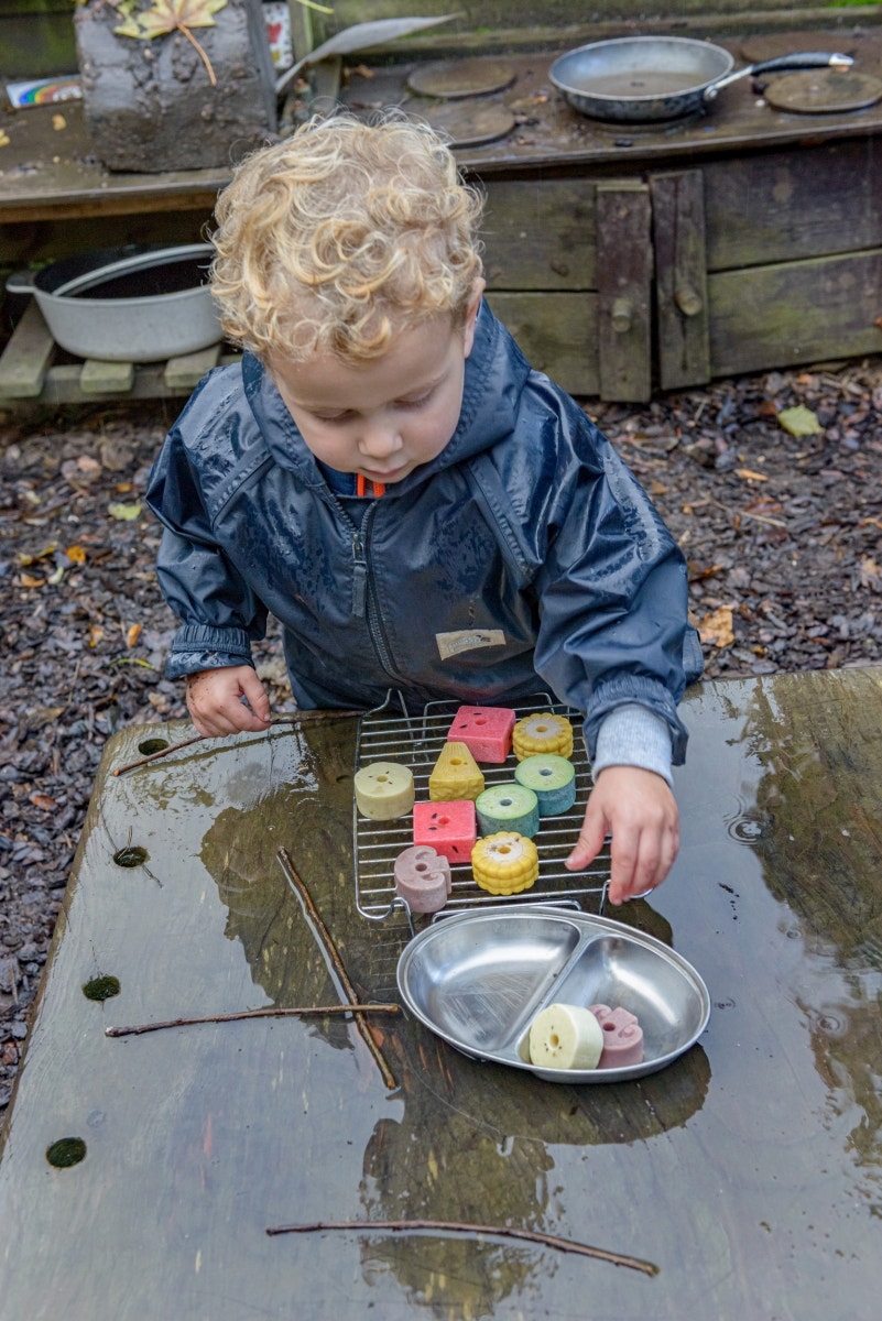 Sensory Play Threading Kebabs
