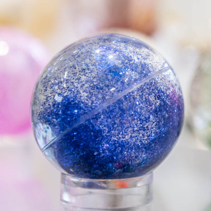 Sensory Rainbow Glitter Balls Pk7