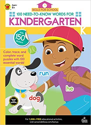 Skills for School 100 NeedtoKnow Words for Kindergarten