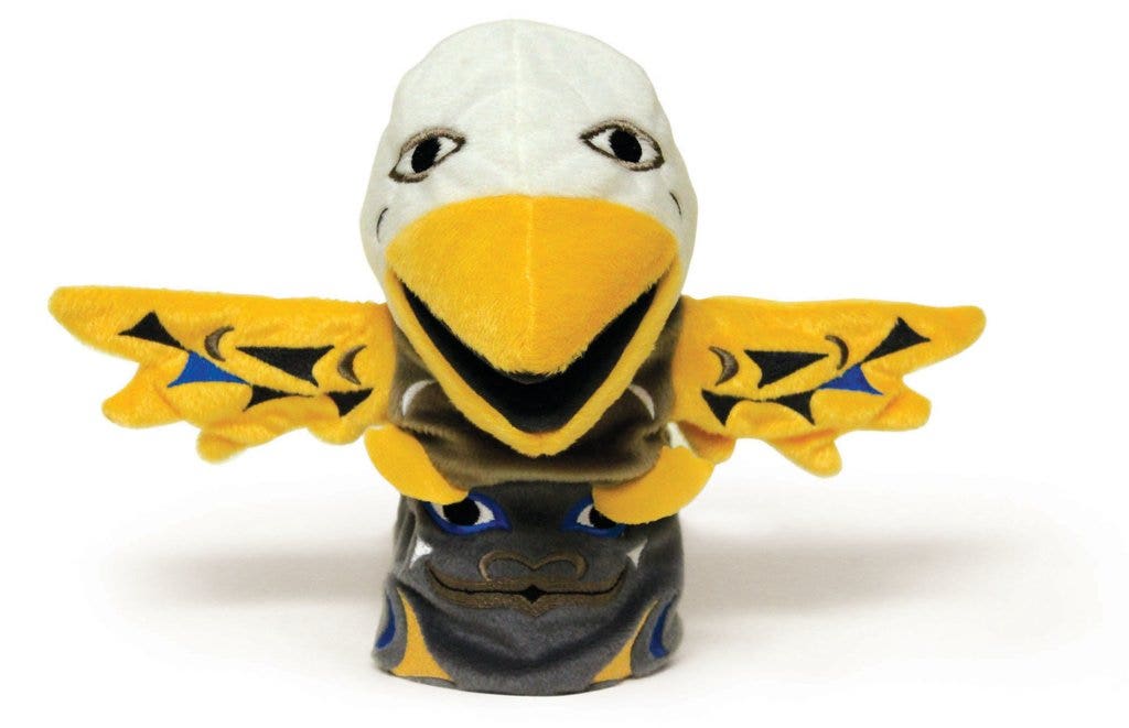 Sky the Eagle Bear Totem Puppet