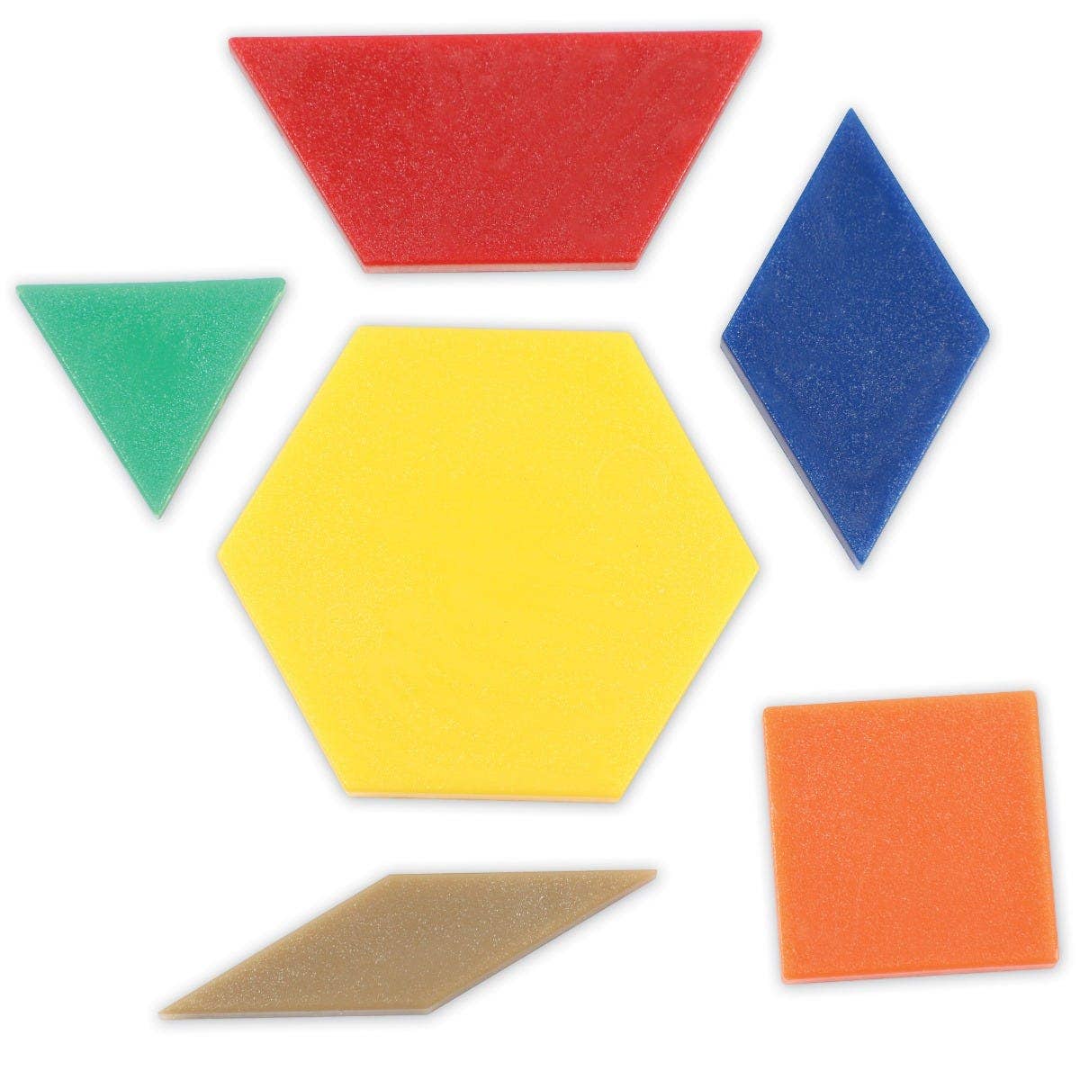 Plastic Pattern Blocks 250 pcs