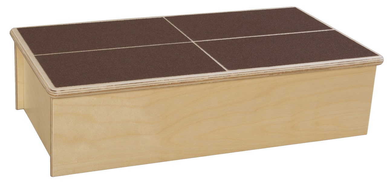 Step Stool WITH Brown Treads
