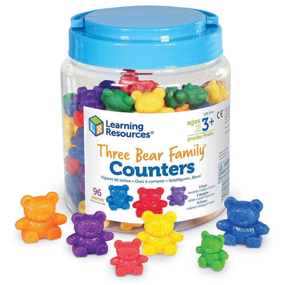 Three Bear Family Counters 96 pcs