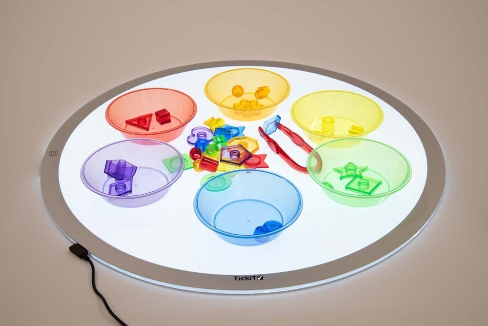 Translucent Colour Sorting Bowls Set of 6